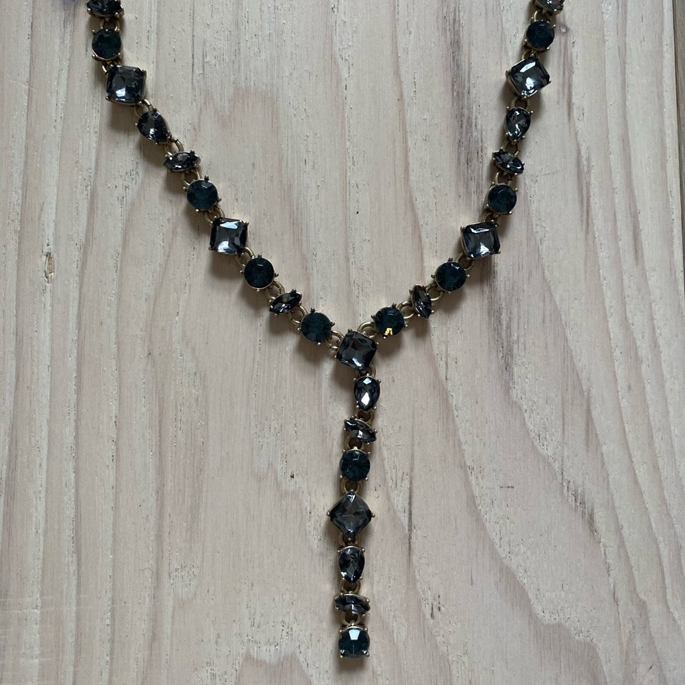 J Crew jewel dangle necklace